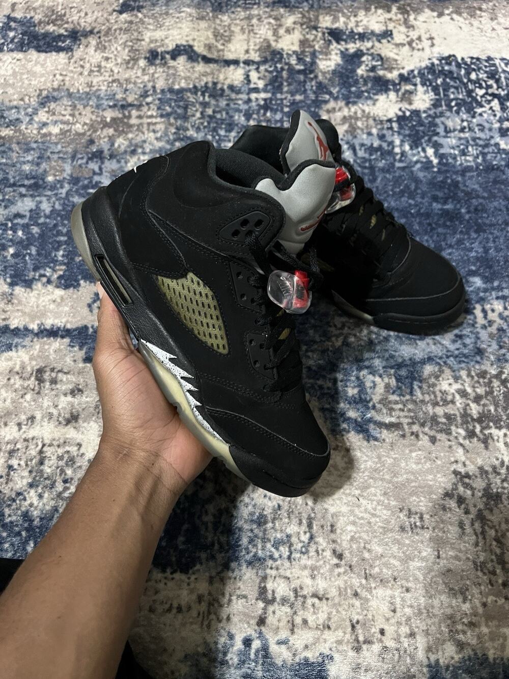 Size 7Y - Air Jordan 5 OG Mid Metallic Silver 2016 (GS)